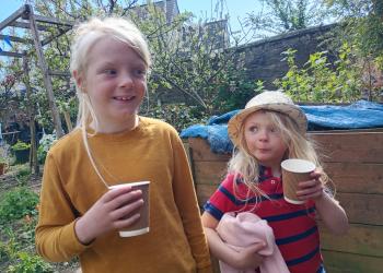 Children enjoying the project